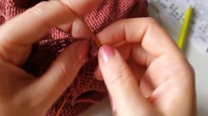 How to knit a reversible top combining a crochet pattern and knitting. Part2.Топ спицами и крючком