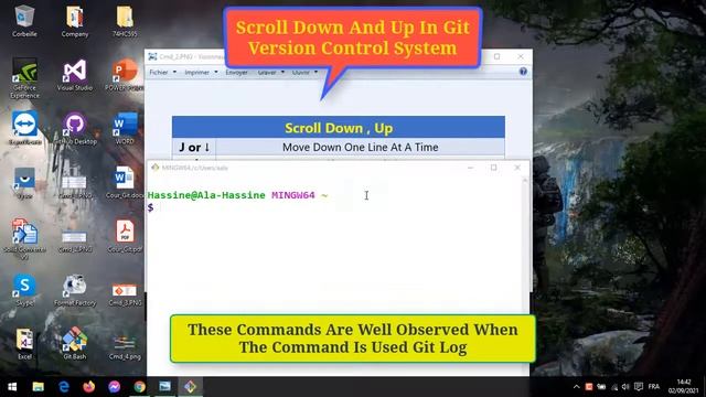 #06 : Course Git && Github | Scroll Down And Up In Git Version Control System