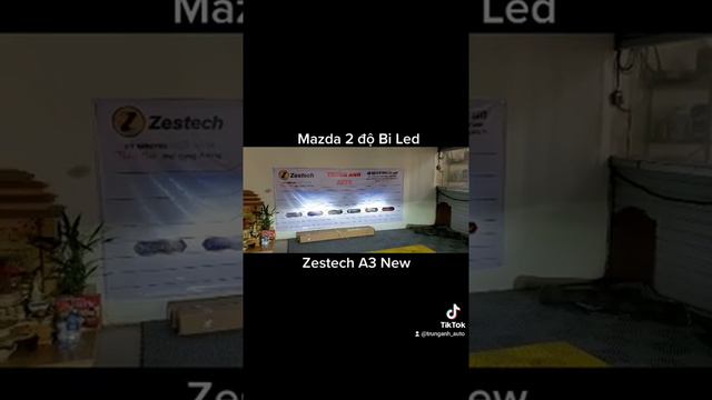 Mazda 2 thay đèn dầu bằng cặp Bi Led Zestech A3 New