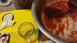 Приготовление бананового- лимонного с добавлением сливы варенья В двух частях. Часть 2.