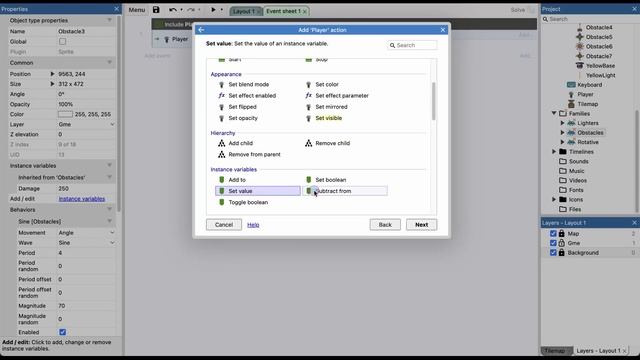 Sine (Синус) Часть 2. Практика | Урок №56 | Курс по Construct 3 | Разработка игр смотреть онлайн