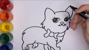 КОШКА Рисование для детей рисунки для детей