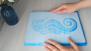 Арт - панно из картона своими руками. Камни, ракушки, бусины.