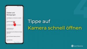 Kamera-Schnellstart einschalten oder ausschalten [Android 13]