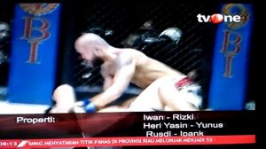 Keraass..., Theodorus Ginting menang KO vs Ahong dalam 1 ronde, MMA TV one Dahsyaatt!!!