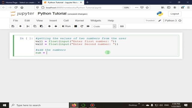 Add Two Floats Prompted By The User | Python 4 You | Lecture 57