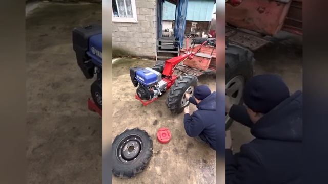 Меняем колеса на мотоблоке МТЗ на ozka смотреть онлайн