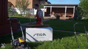 Самоходная газонокосилка STIGA Twinclip 55 SVEQ H - первые впечатления. Надежность Makita PLM4120