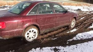 Audi A6 quattro по бездорожью