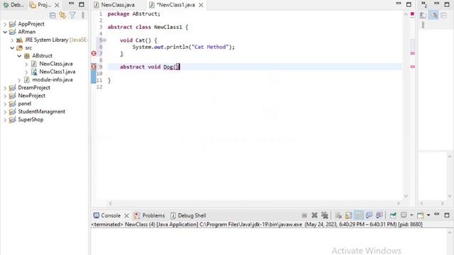 Abstract class in Java | Java bangla tutorial | Lecture - 12 | Arman Hossain ( part - 01 )