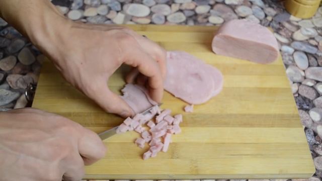 Запеченный перец в духовке с ветчиной и сыром. Яркая и вкусная горячая закуска.