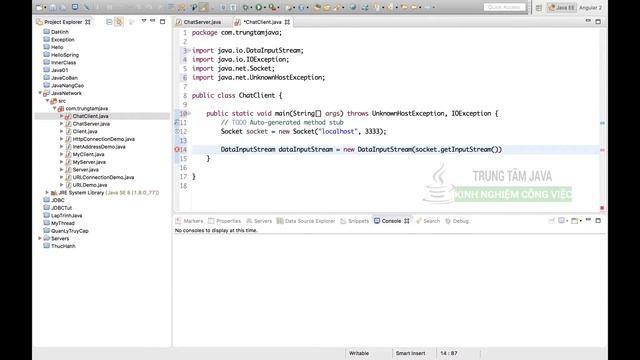 Java Network 07 Chat sử dụng socket trong Java смотреть онлайн
