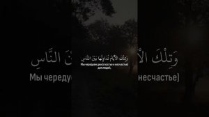 Сура Али Имран аяты 139-141 чтец: Насыр аль-Катами