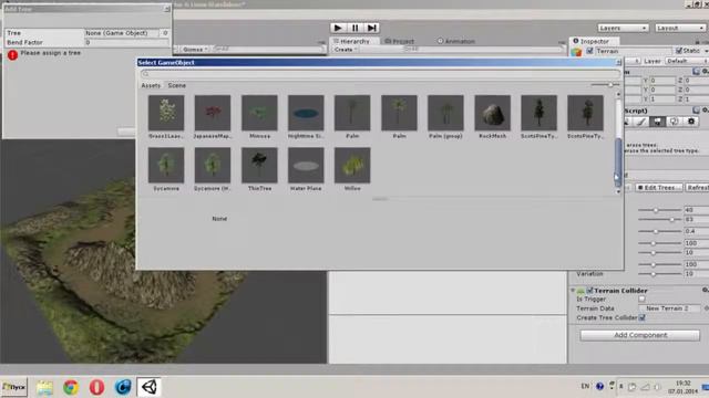 Как создать игру на Unity Урок 3 Создание окружающей среды terrain смотреть онлайн