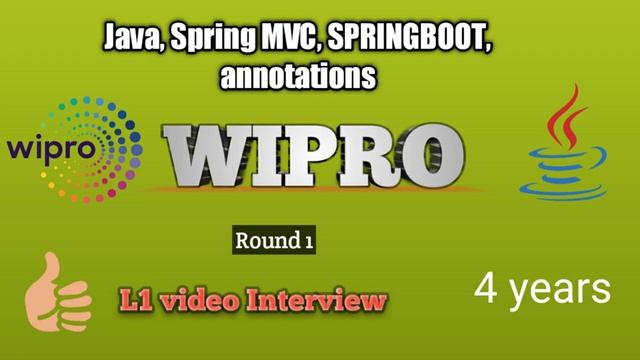 Selected | Round 1 wipro java interview questions | 4 years | java 8 interview questions