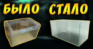 Как очистить стёкла аквариума от белого налёта! Удаление солевых и известковых отложений на стеклах