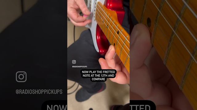 How To Intonate Your Guitar 👌#stratocaster #fender