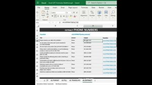 ChatGPT for Excel =AI.EXTRACT Function