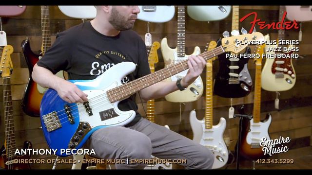 Fender Player Plus Jazz Bass (Pau Ferro Fretboard) - EMPIRE MUSIC смотреть онлайн