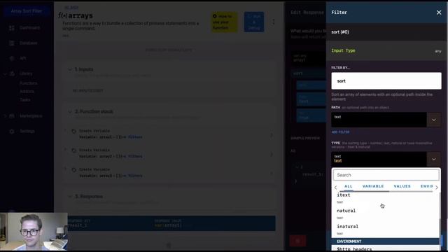 Xano - Array Filters: Sort смотреть онлайн