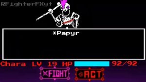 Undertale [Disbelief Papyrus Brutal/Master Mode Phase 5] Full Animation