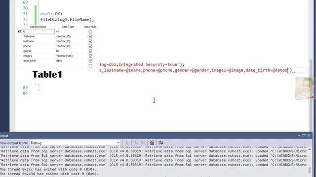 C sharp tutorial for beginners: update button with sql server database in C#