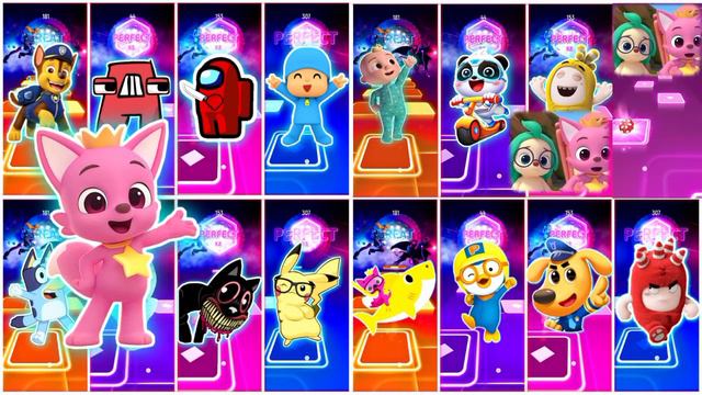 Pinkfong And Cocomelon 🆚 All Megamix Game Video - Baby bus 🆚 Oddbods Bubbles 🆚 Bluey 🎶 Who will win смотреть онлайн