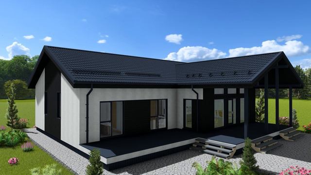 Каркасный дом Оникс 180-1 по PREFAB технологии 👍🤩🎁
