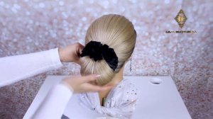 Самый быстрый пучок из 1 резинки. Прически на длинные и средние волосы