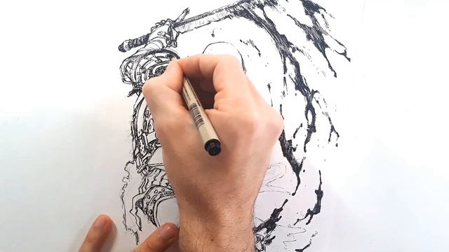 Drawing Warden Knight ( For Honor Game) - Timelapse | Red Hawk смотреть онлайн