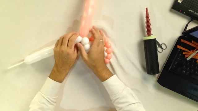 Сердце из шариков шдм ★ heart made of long balloons ★ 长气球制成的心
