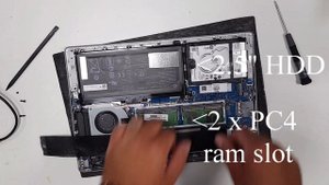HP Pavilion x360 14-dh1000nx disassembly | upgrade RAM/memory, replace hard disk