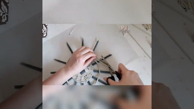 Часть 1 Мастер-класс, настенные часы своими руками, плетение из бумажной лозы, картонаж, интерьер