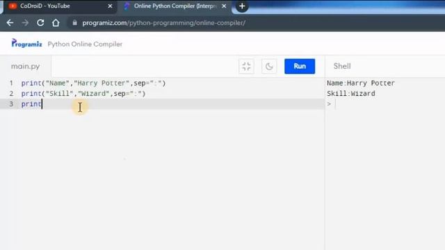Python Day:2 -First step to Python - Explaining the Separate Command in details in Python