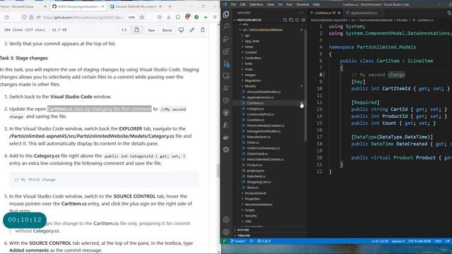 AZ 400 Lecture 10 Version Controlling with Git in Azure Repos - Clone an existing repository, commi смотреть онлайн