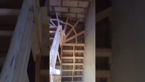 Строительство монолитной лестницы с забежными ступенями + подготовка проема ЧАСТЬ 5