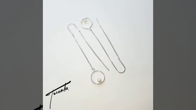 Серьги-протяжки с жемчугом Toccata Jewelry СГ112-3901-310