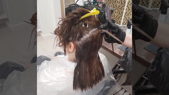 Японское выпрямление волос