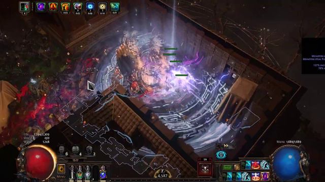 PoE 3.22 Arc/Crackling Lance/Shock Nova Elementalist Wardloop смотреть онлайн