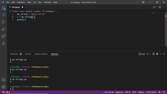 How to Use Strings in Python - Indexing Python Strings