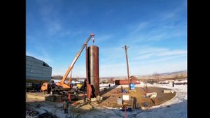 Резервуар для хранения битума "РВС-5000" с системой "Купол" г. Каменка. 2-ой этап.