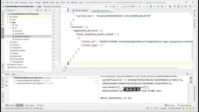 Inserting data into Real-Time database using Fire Base - Ascii Education