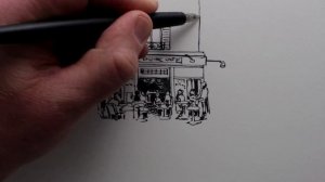 How to Draw a Cafe: Pen Drawing