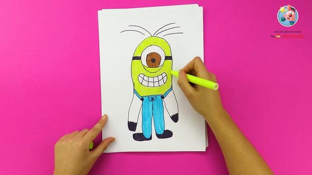 Учимся рисовать Мульт Героев с помощью ладони. Рисунки для детей.