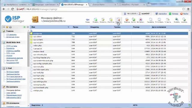 Хостинг HandyHost.ru. Как установить Wordpress на свой сайт смотреть онлайн