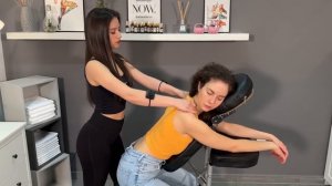 ASMR Female Massage With Bulgarian Girls (Head, Scalp, Neck and Back Massage)