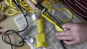 Восстановление электрической переноски своими руками. Восстановление старых вещей.