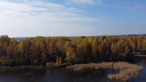 Путешествие по России. Валдай. Озеро Вельё с высоты.