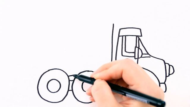 Как нарисовать грузовую машину / Мультик раскраска для детей / Раскрась Ка смотреть онлайн