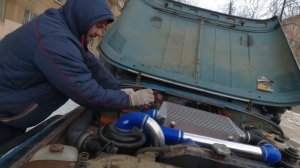 Тест Baseus jump starter 20000mAh на двух уазах без акб.